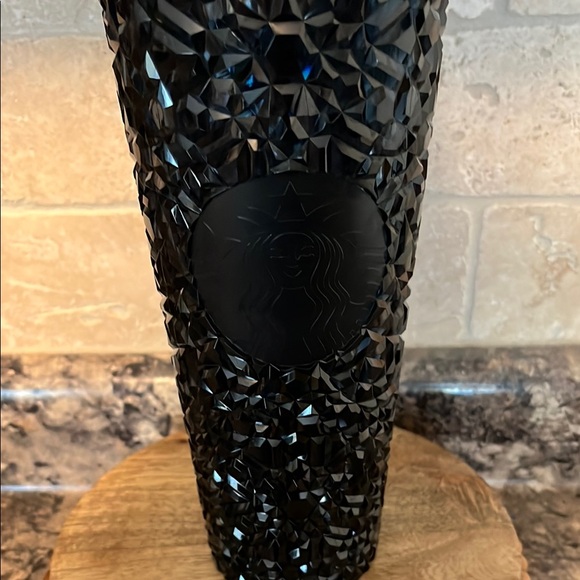 Deep Blue/Green Studded Starbucks Tumbler with Straw - Picture 2 of 7